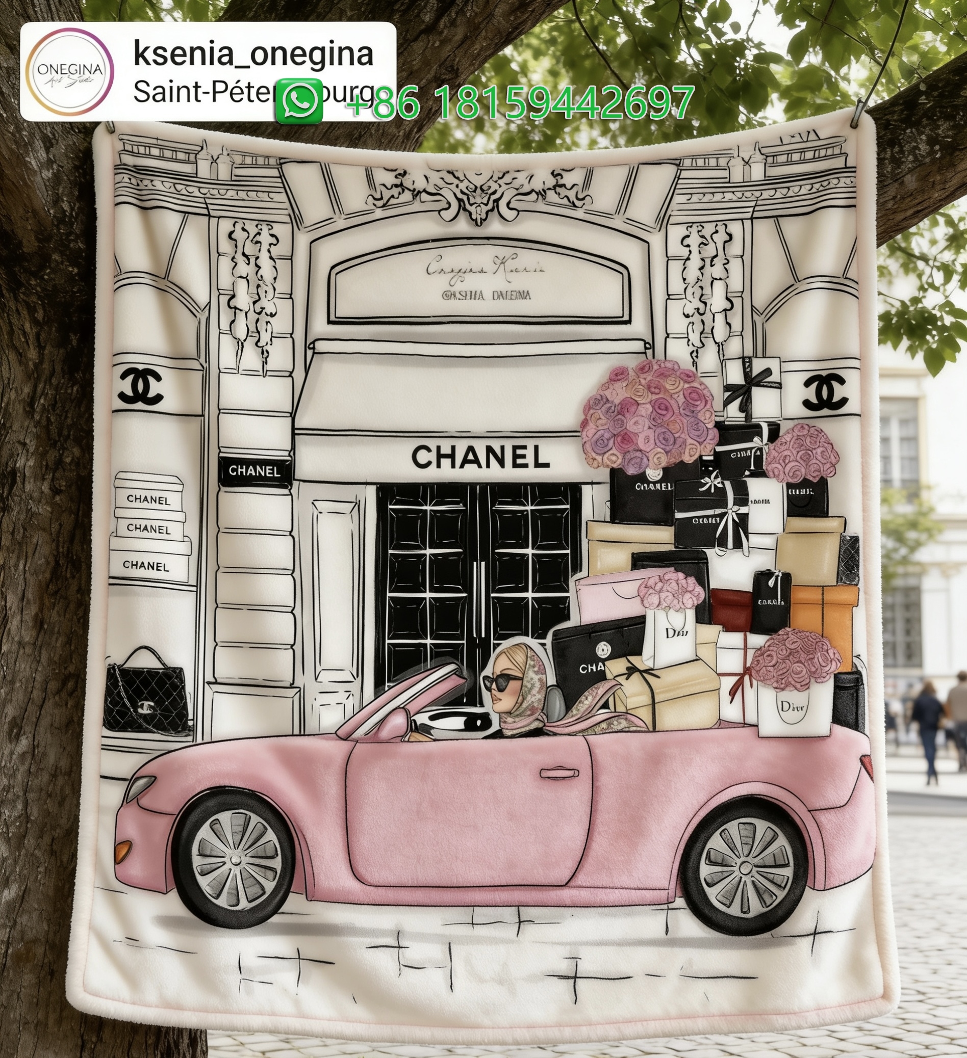 Chanel Throw Blankets